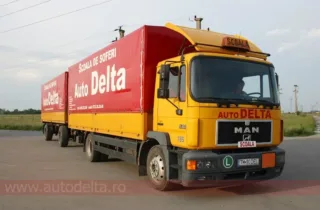 Man Silent din 2000, camion de școală Auto Delta